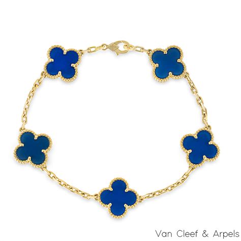 van cleef dark blue bracelet